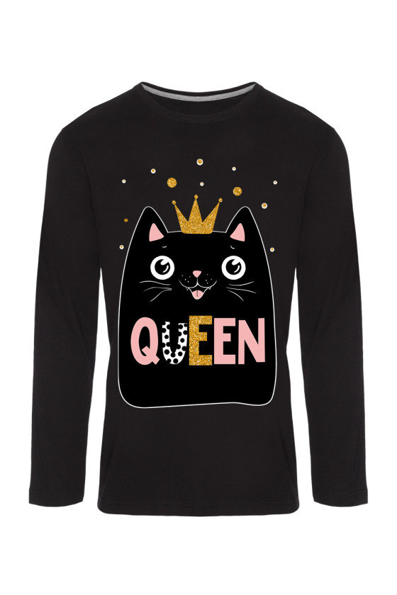 Koszulka Męska Longsleeve Queen Cat