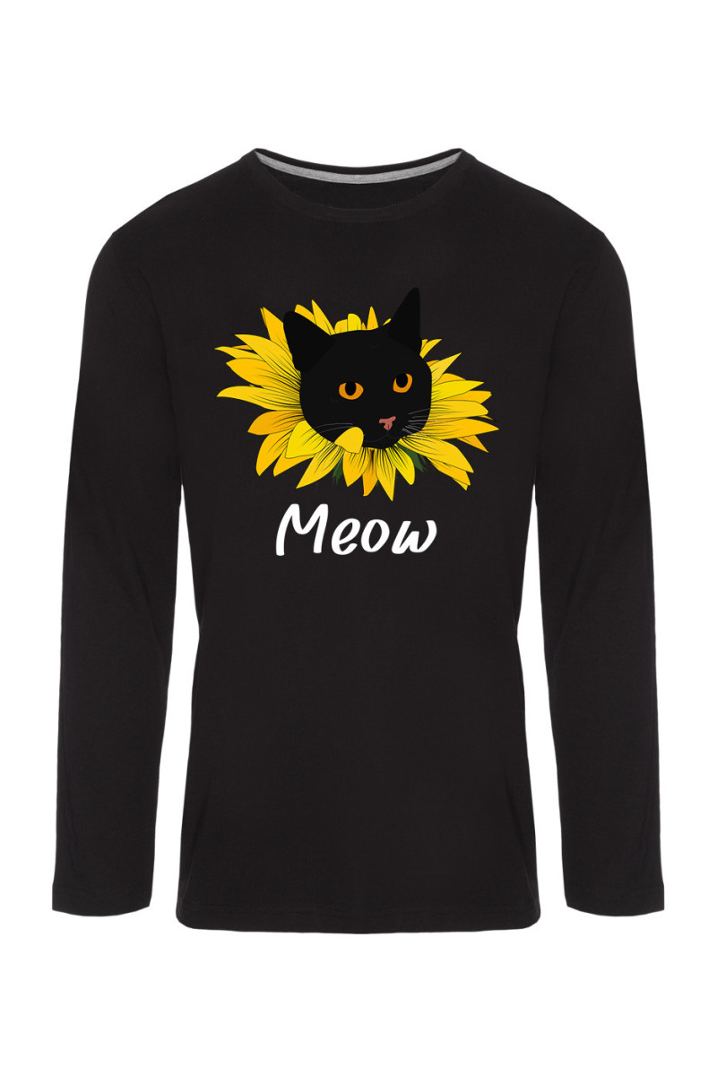 Koszulka Męska Longsleeve Meow-necznik