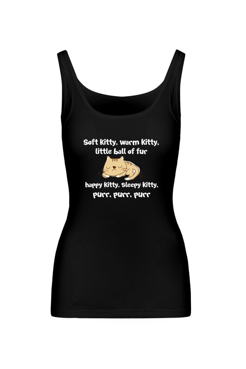 Koszulka Damska Tank Top Soft Kitty, Warm Kitty, Little Ball Of Fur