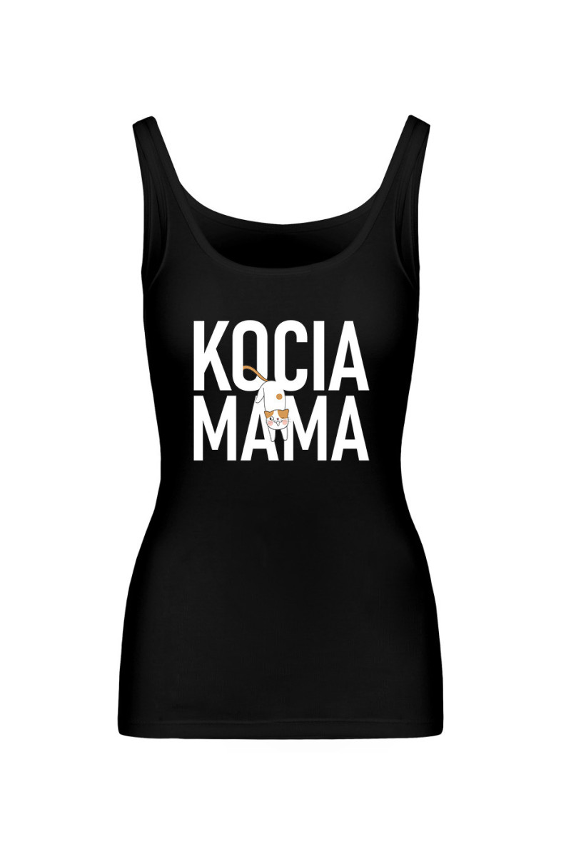 Koszulka Damska Tank Top Kocia Mama II