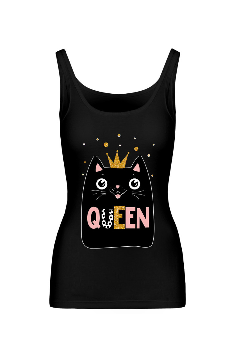 Koszulka Damska Tank Top Queen Cat