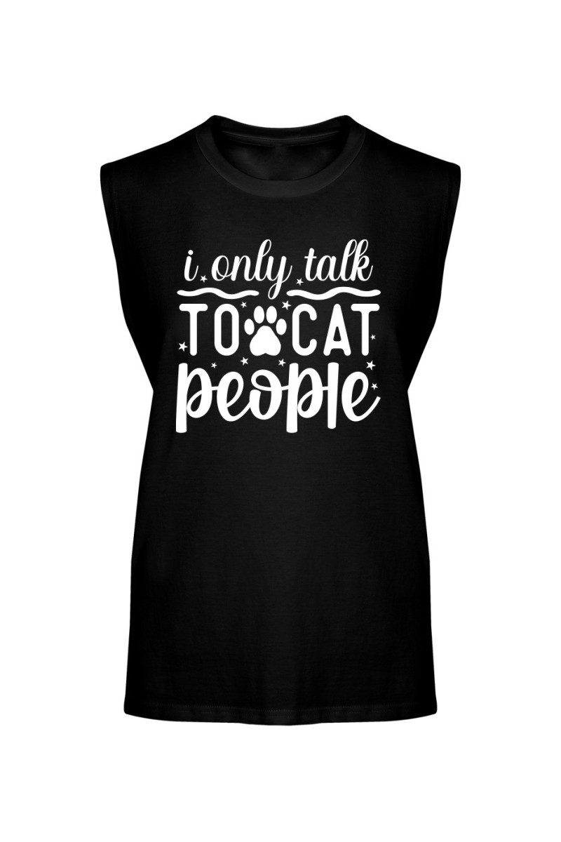 Koszulka Męska Tank Top I Only Talk To Cat People