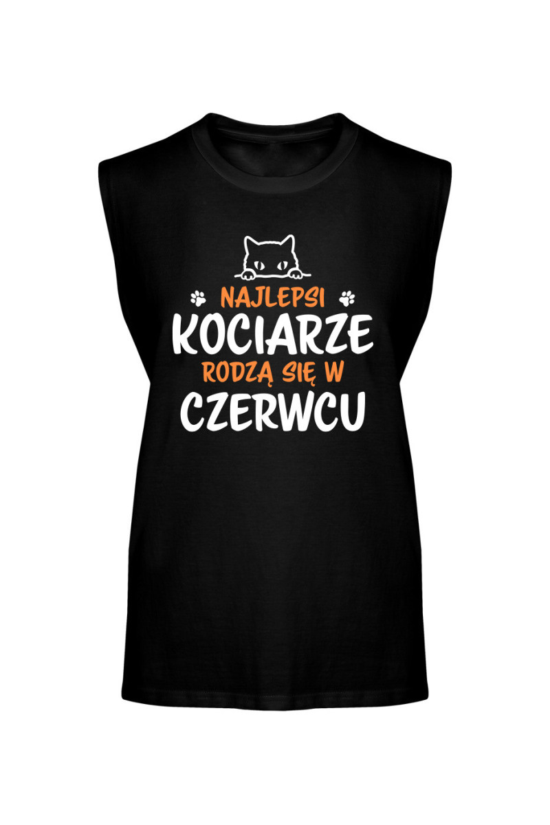 Koszulka Męska Tank Top Najlepsi Kociarze Rodzą się w Czerwcu