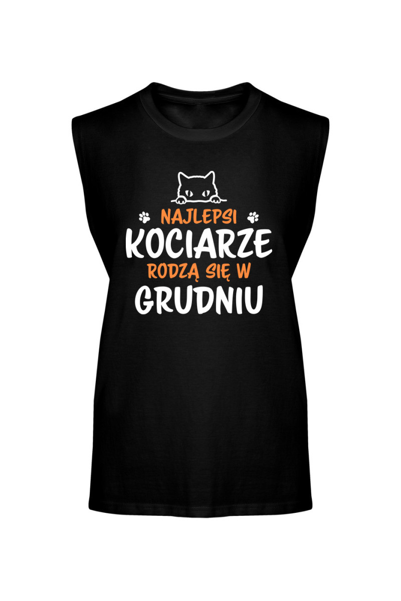 Koszulka Męska Tank Top Najlepsi Kociarze Rodzą się w Grudniu