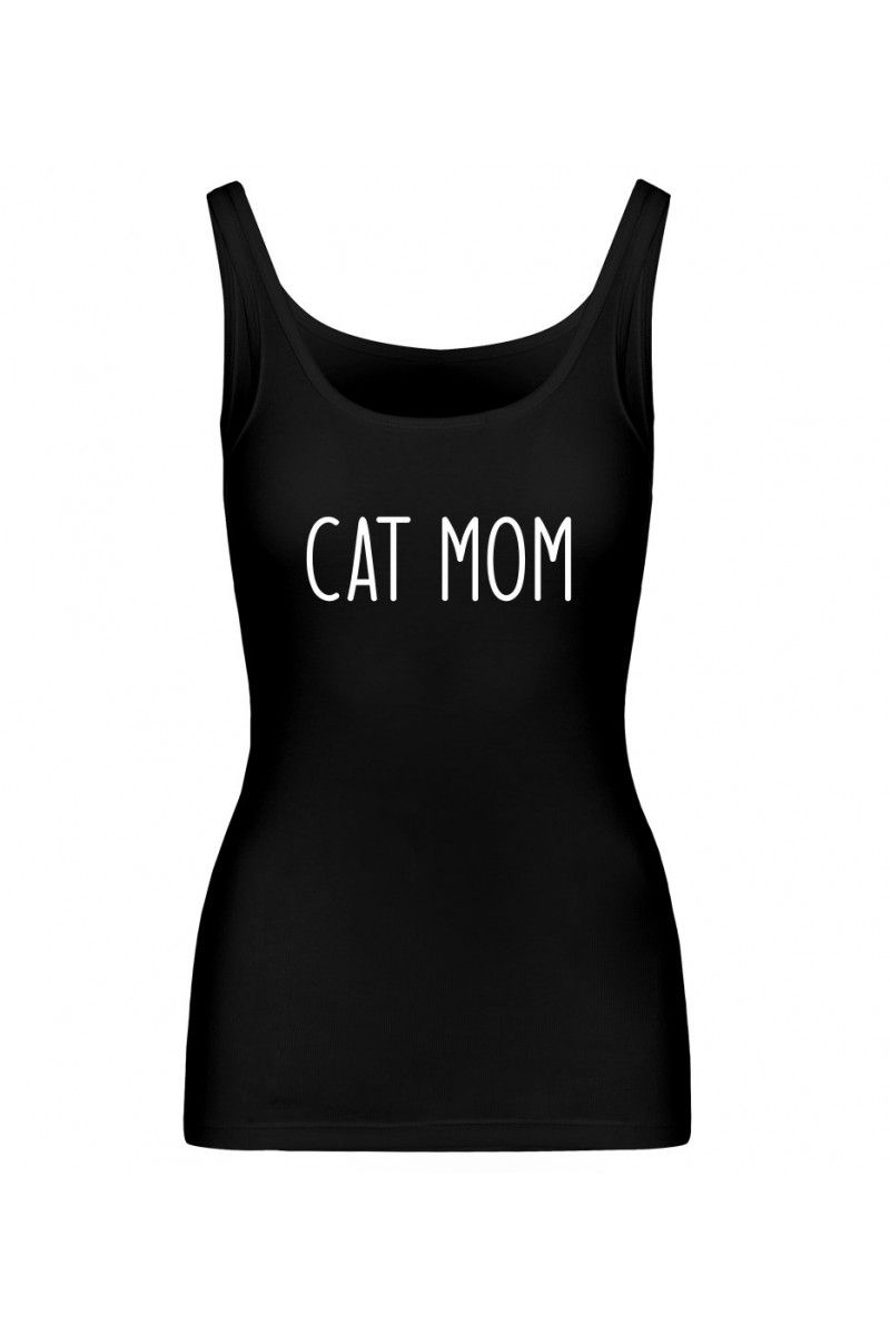 Koszulka Damska Tank Top Cat Mom