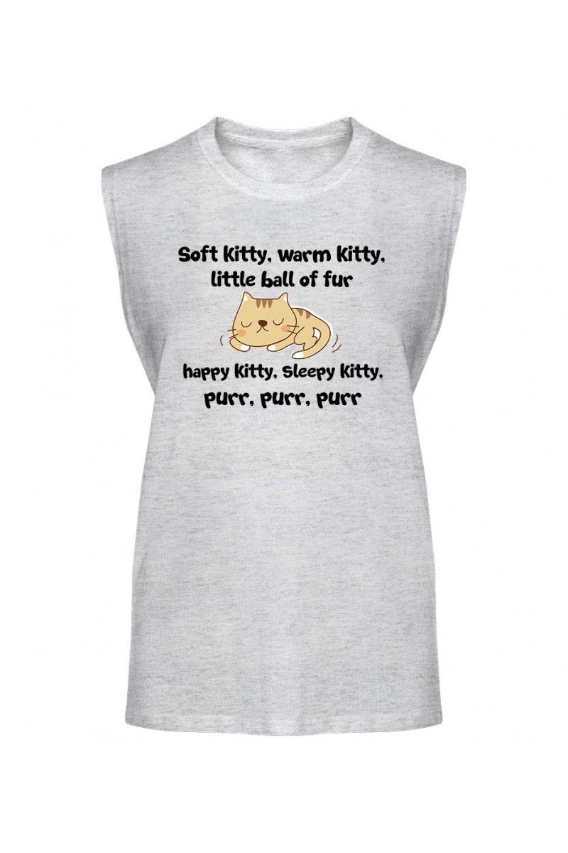 Koszulka Męska Tank Top Soft Kitty, Warm Kitty, Little Ball Of Fur