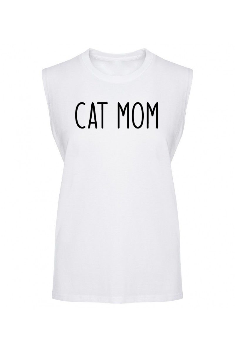 Koszulka Męska Tank Top Cat Mom