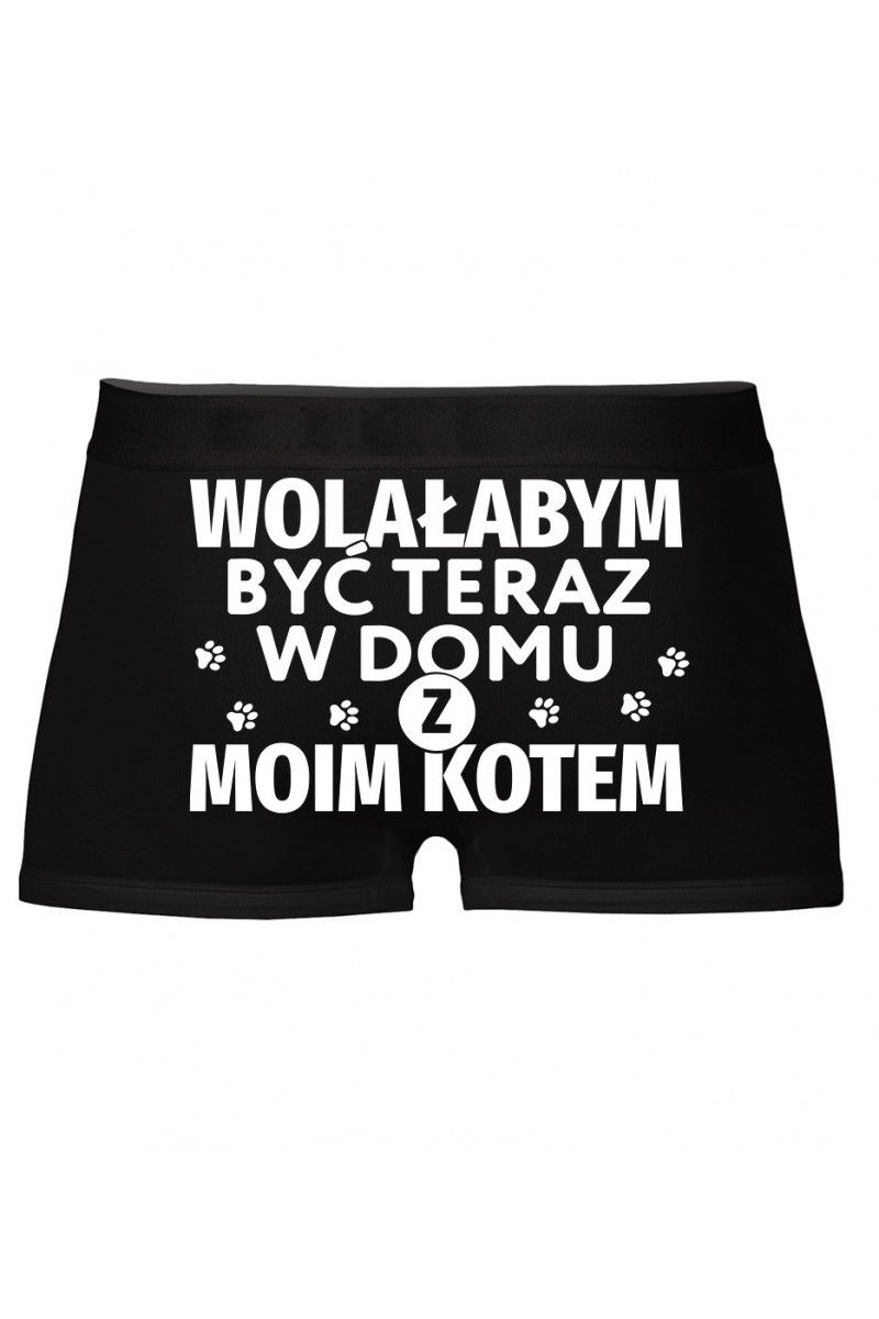 Bokserki Wolałabym Być Teraz W Domu Z Moim Kotem