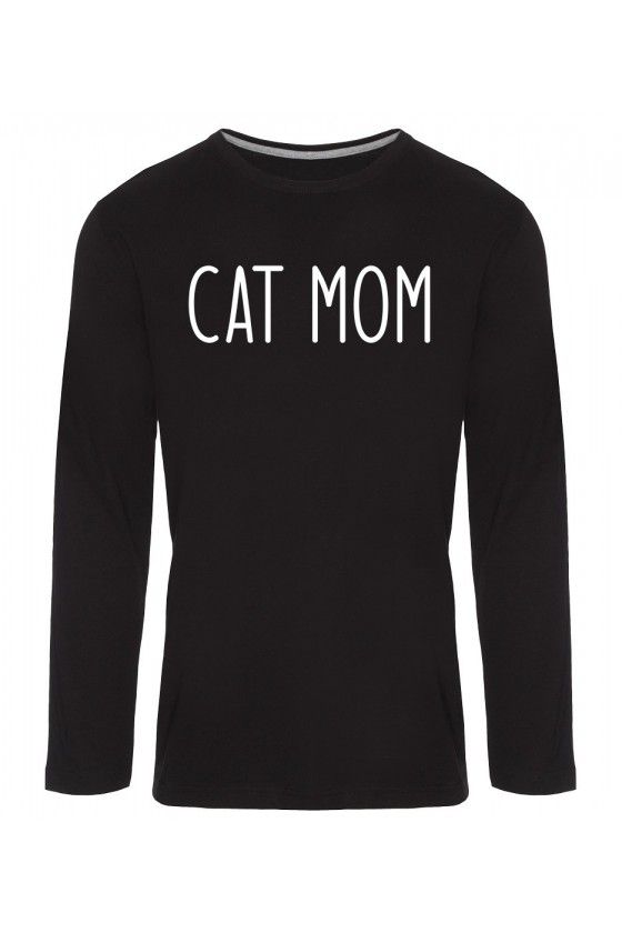 Koszulka Męska Longsleeve Cat Mom