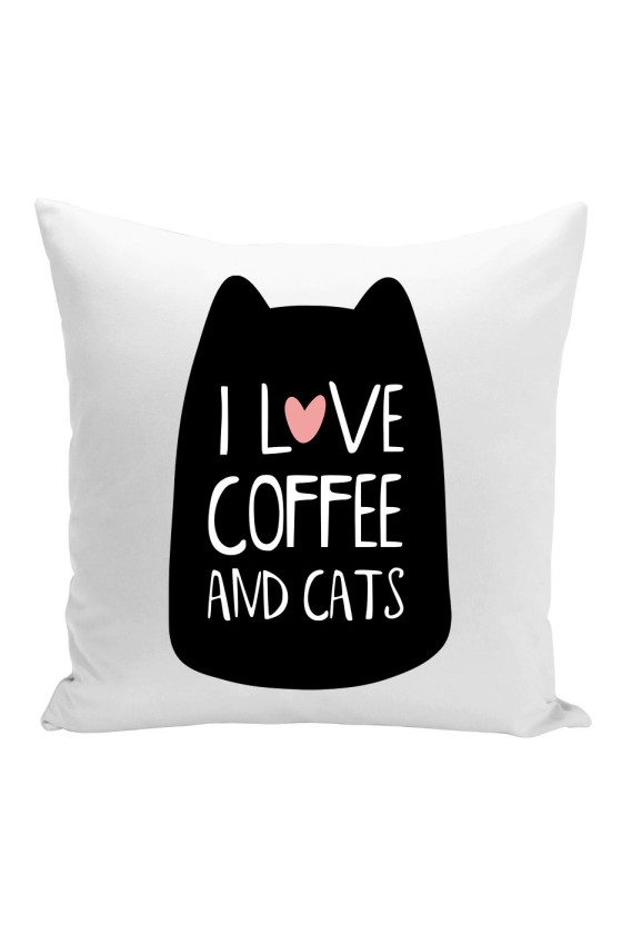 Poduszka I Love Coffee And Cats II