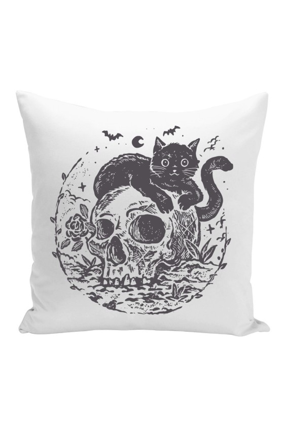 Poduszka Cat And Skull