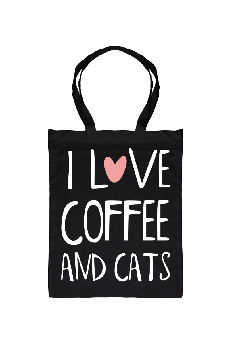 Torba I Love Coffee And Cats