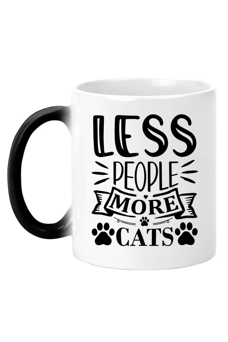 Kubek Magiczny Less People More Cats