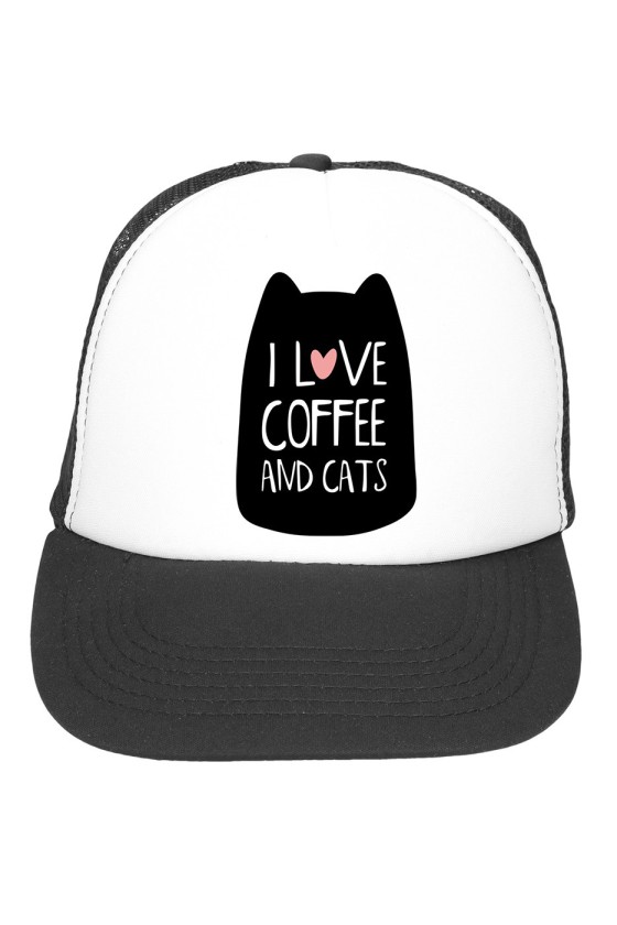 Czapka z daszkiem I Love Coffee And Cats II
