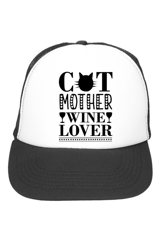 Czapka z daszkiem Cat Mother, Wine Lover