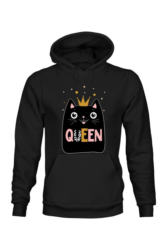 Bluza Damska z Kapturem Queen Cat