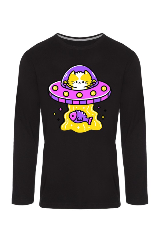 Koszulka Męska Longsleeve Ufo Cat