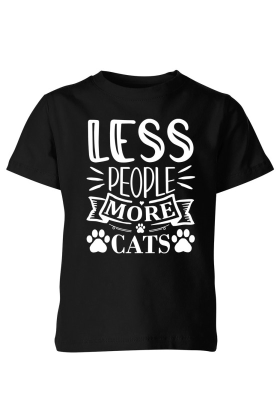 Koszulka Dziecięca Less People More Cats