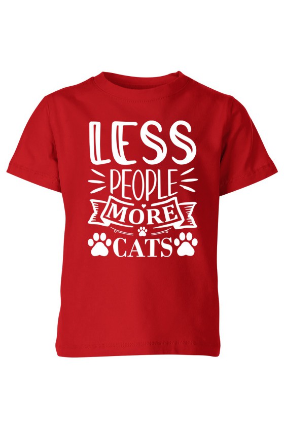 Koszulka Dziecięca Less People More Cats