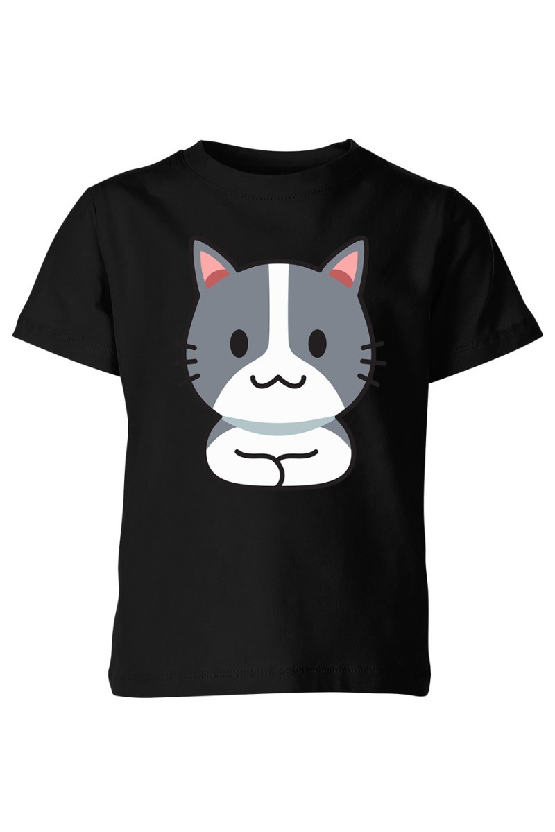 Koszulka Dziecięca Szary Kotek