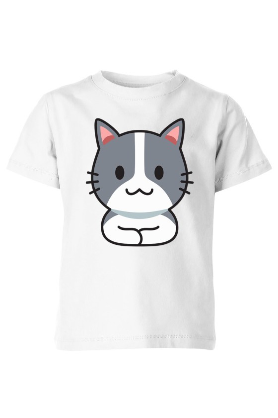 Koszulka Dziecięca Szary Kotek