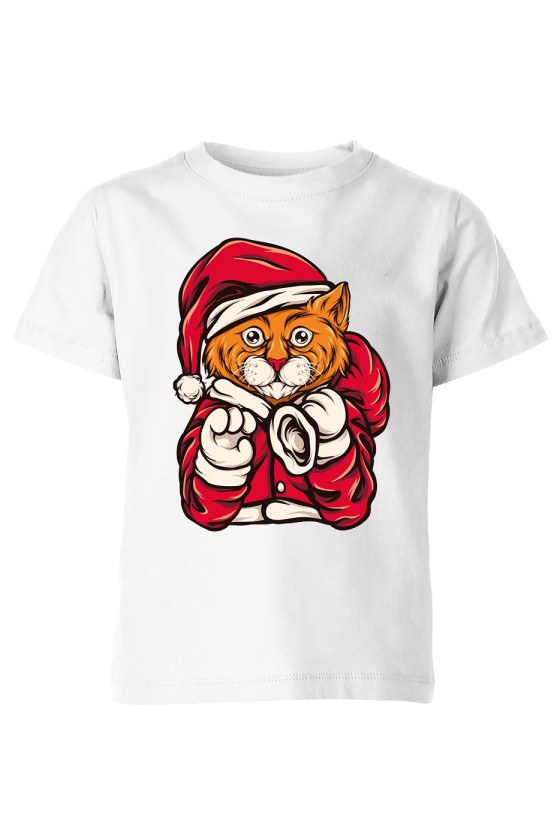 Koszulka Dziecięca Świąteczny Kot