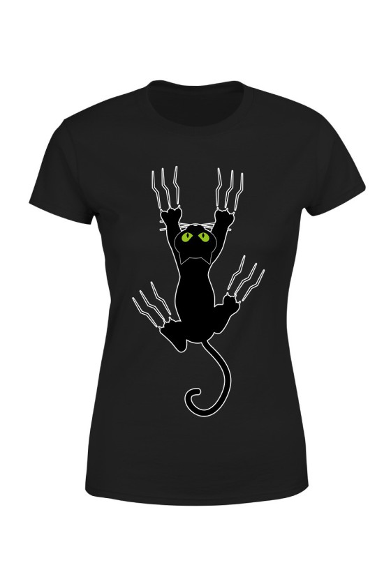 Koszulka Damska Drapiący Kot