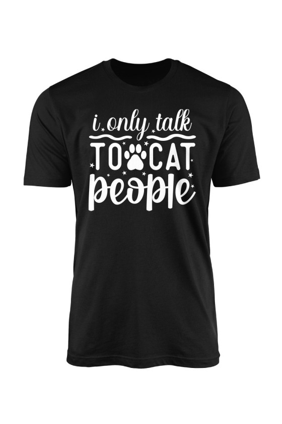 Koszulka Męska I Only Talk To Cat People