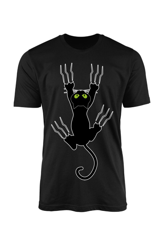 Koszulka Męska Drapiący Kot