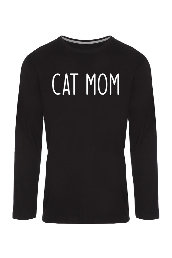 Koszulka Męska Longsleeve Cat Mom