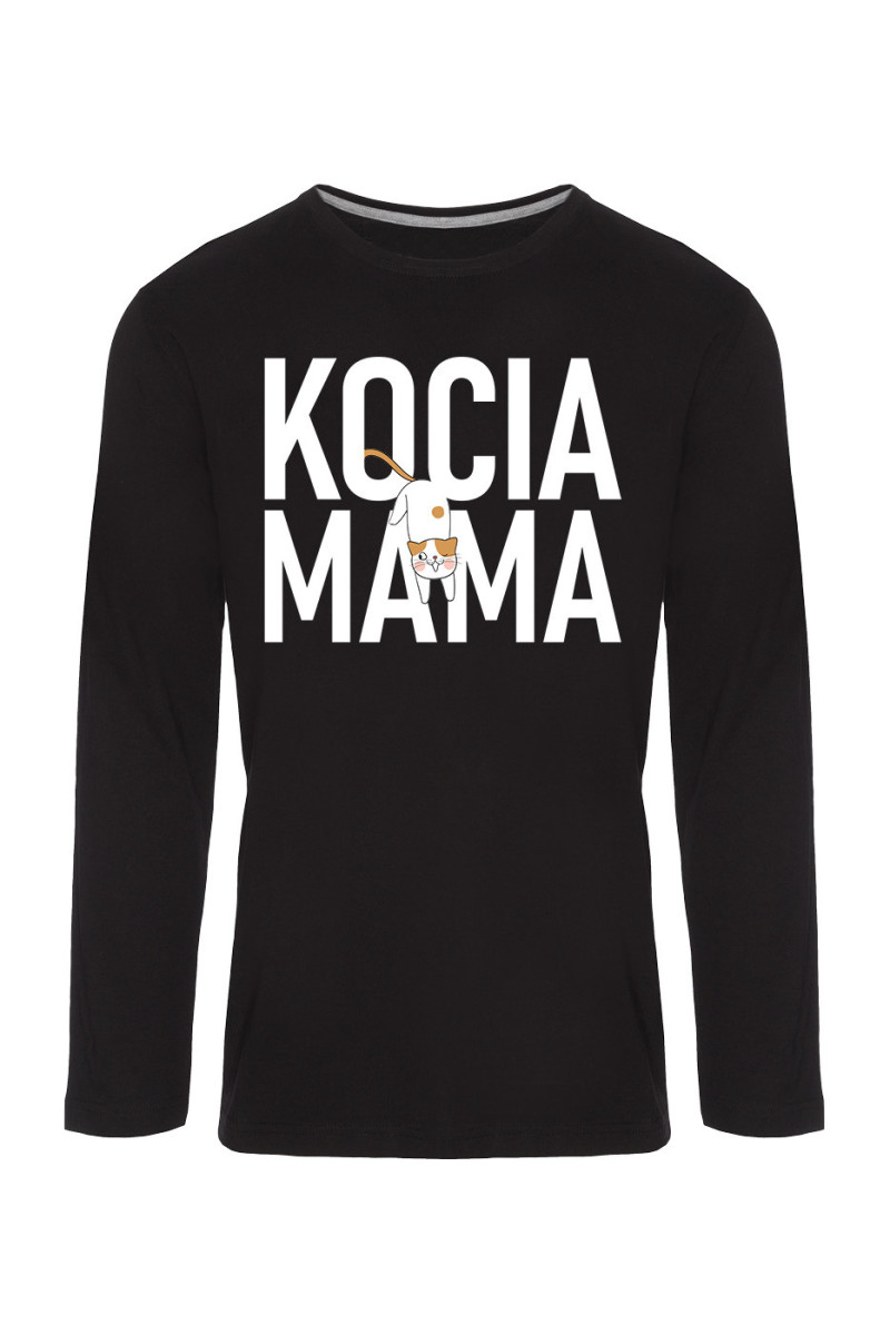 Koszulka Męska Longsleeve Kocia Mama II